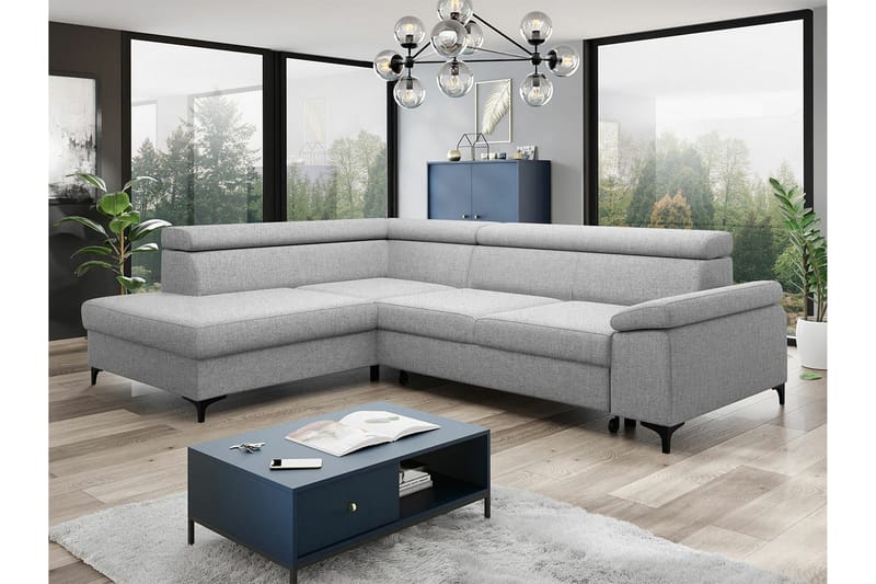 Graystone 3-sits Hörnbäddsoffa - Ljusgrå - Möbler - Vardagsrum - Bäddsoffor - Hörnbäddsoffa