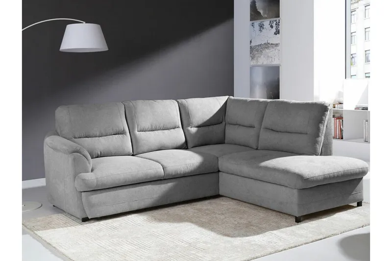 Graystone 3-sits Hörnbäddsoffa - Ljusgrå - Möbler - Vardagsrum - Bäddsoffor - Hörnbäddsoffa
