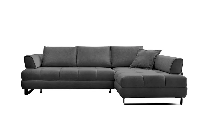 Graystone 3-sits Hörnbäddsoffa, Mörkgrå