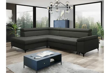 Graystone 3-sits Hörnbäddsoffa - Mörkgrå - Möbler - Vardagsrum - Bäddsoffor