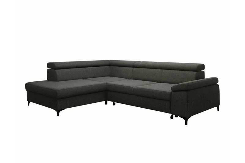 Graystone 3-sits Hörnbäddsoffa, Mörkgrå