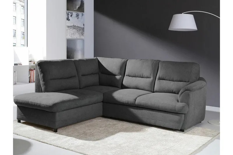 Graystone 3-sits Hörnbäddsoffa - Mörkgrå - Möbler - Vardagsrum - Bäddsoffor - Hörnbäddsoffa