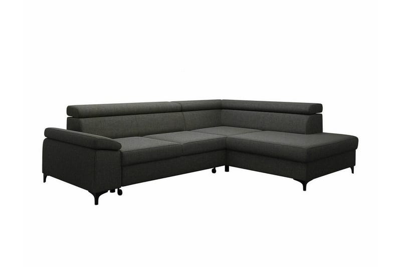 Graystone 3-sits Hörnbäddsoffa, Mörkgrå