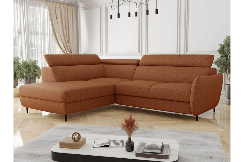 Graystone 3-sits Hörnbäddsoffa Orange - Möbler - Vardagsrum - Bäddsoffor