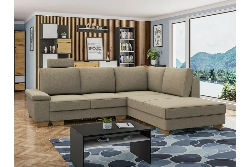 Graystone 3-sits Hörnbäddsoffa - Möbler - Vardagsrum - Bäddsoffor - Hörnbäddsoffa