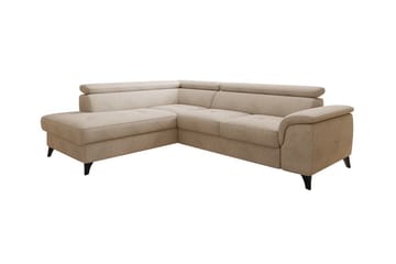 Graystone 4-sits Hörnbäddsoffa Beige - Möbler - Vardagsrum - Bäddsoffor - Hörnbäddsoffa