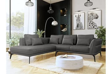 Graystone 4-sits Hörnbäddsoffa Dark grey - Möbler - Vardagsrum - Soffor - Divansoffa & schäslong
