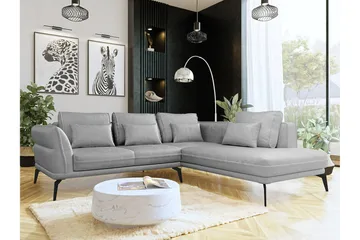 Graystone 4-sits Hörnbäddsoffa Light grey/Dark grey - Möbler - Vardagsrum - Soffor - Divansoffa & schäslong