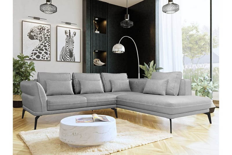 Graystone 4-sits Hörnbäddsoffa Light grey/Dark grey - Möbler - Vardagsrum - Bäddsoffor - Hörnbäddsoffa