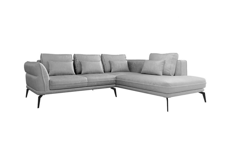 Graystone 4-sits Hörnbäddsoffa Ljusgrå/Mörkgrå - Möbler - Vardagsrum - Bäddsoffor - Hörnbäddsoffa