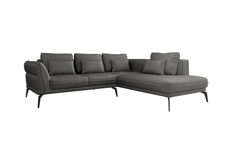 Graystone 4-sits Hörnbäddsoffa Mörkgrå - Möbler - Vardagsrum - Bäddsoffor - Hörnbäddsoffa