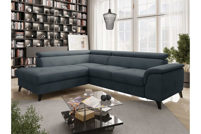 Graystone 4-sits Hörnbäddsoffa Mörkgrå - Möbler - Vardagsrum - Bäddsoffor