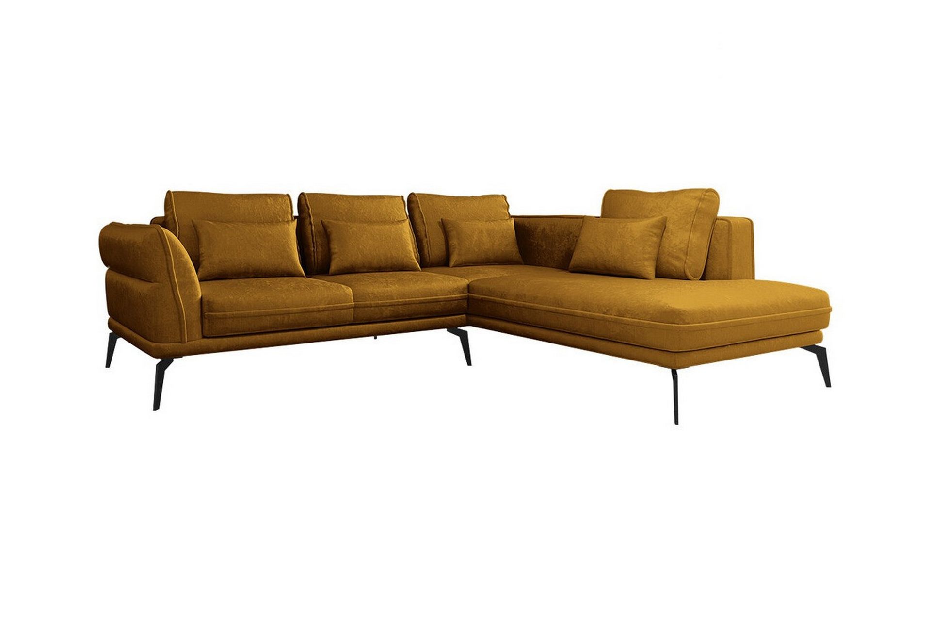 Graystone 4-sits Hörnbäddsoffa Mörkgul - Möbler - Vardagsrum - Bäddsoffor - Hörnbäddsoffa