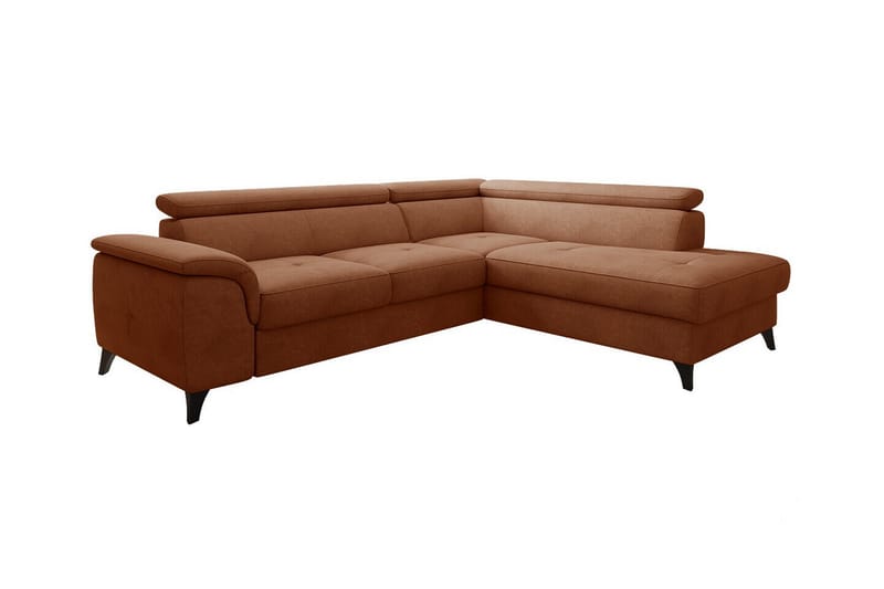 Graystone 4-sits Hörnbäddsoffa Orange/Brun - Möbler - Vardagsrum - Bäddsoffor - Hörnbäddsoffa
