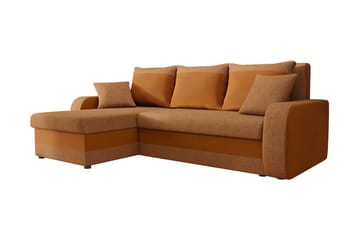 GUDDARP 3-sits Hörnbäddsoffa Universal Orange
