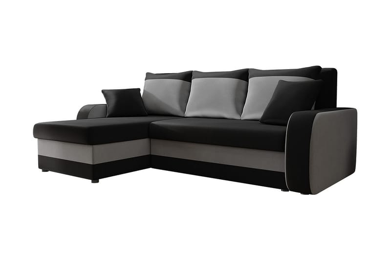 GUDDARP 3-sits Hörnbäddsoffa Universal Svart - Bäddsoffor - Bäddsoffa divan