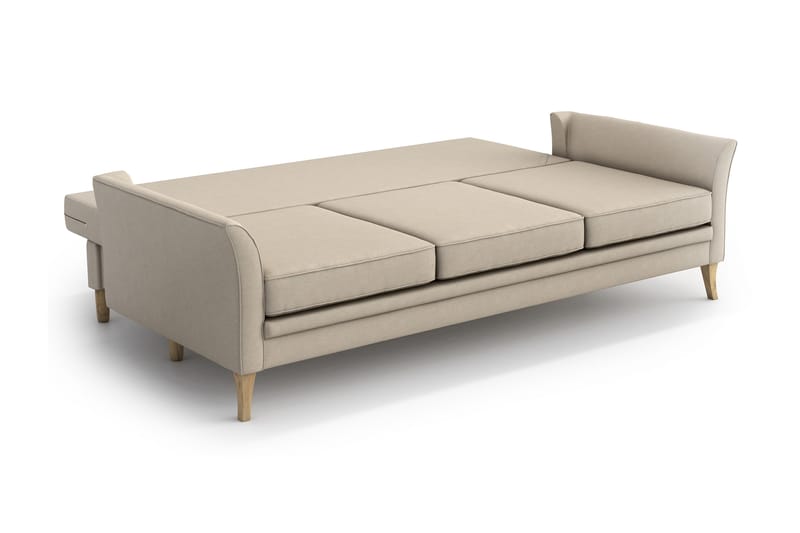 HÄLLEVIK 3-sits Bäddsoffa 3-sits Beige - Möbler - Vardagsrum - Bäddsoffor