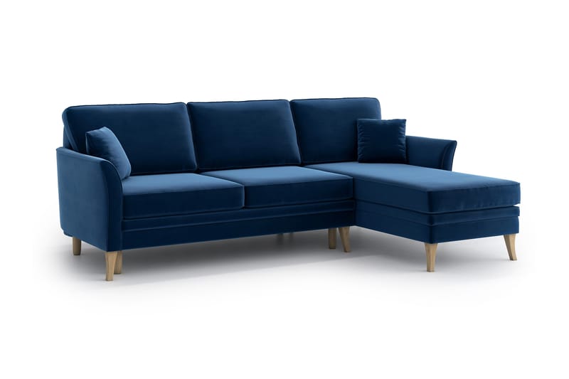 HÄLLEVIK Bäddsoffa med Divan Blå - Möbler - Vardagsrum - Bäddsoffor