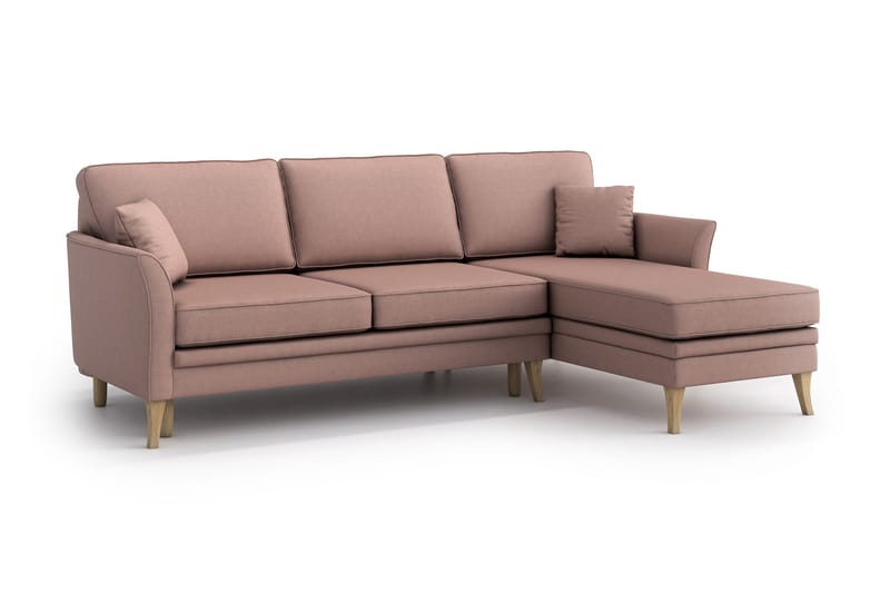 HÄLLEVIK Bäddsoffa med Divan Rosa - Bäddsoffor - Bäddsoffa divan