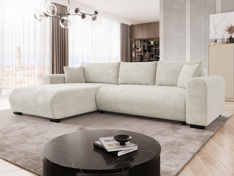 Handda 3-sits Bäddsoffa med divan - beige - Möbler - Vardagsrum - Bäddsoffor - Hörnbäddsoffa