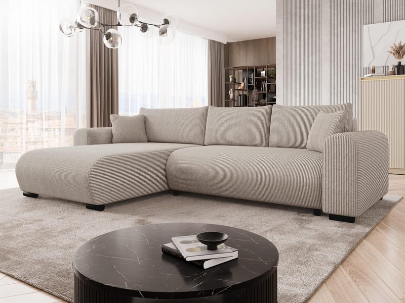 Handda 3-sits Bäddsoffa med divan och förvaring - Möbler - Vardagsrum - Bäddsoffor - Hörnbäddsoffa