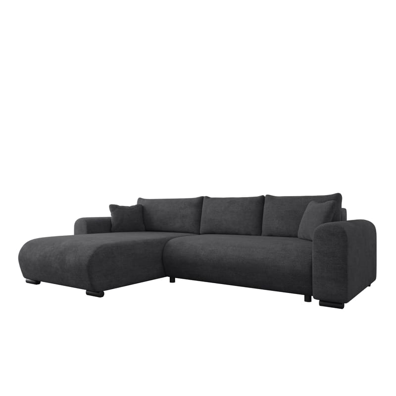 Handda 3-sits Bäddsoffa med divan, svart