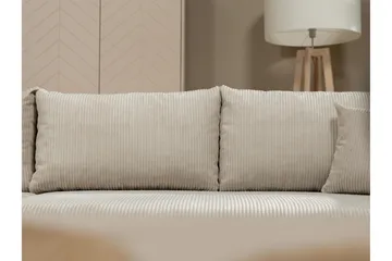 Handda Bäddsoffa m. Divan 3-sits - Beige - Möbler - Vardagsrum - Bäddsoffor