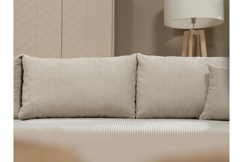 Handda Bäddsoffa m. Divan 3-sits - Beige - Möbler - Vardagsrum - Bäddsoffor