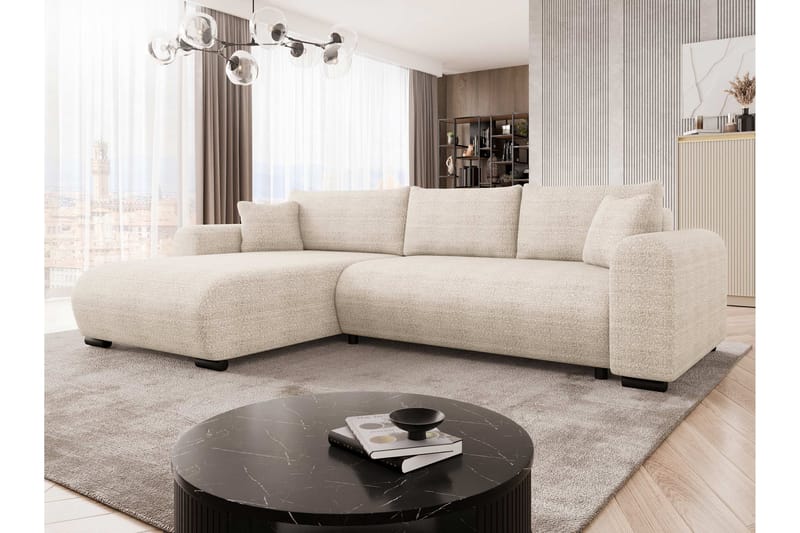 Handda Bäddsoffa m. Divan 3-sits - Beige - Möbler - Vardagsrum - Bäddsoffor
