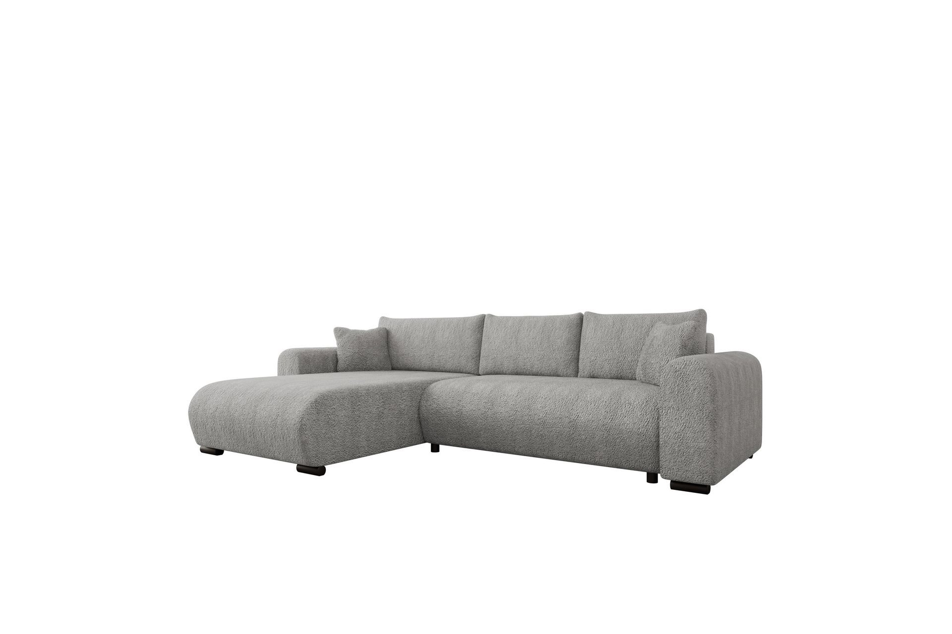 Handda Bäddsoffa med Divan 3-sits i Bouclé - Grå - Möbler - Vardagsrum - Bäddsoffor