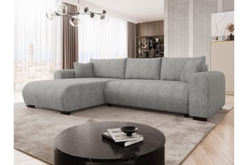 Handda Bäddsoffa med Divan 3-sits i Bouclé - Grå - Möbler - Vardagsrum - Bäddsoffor