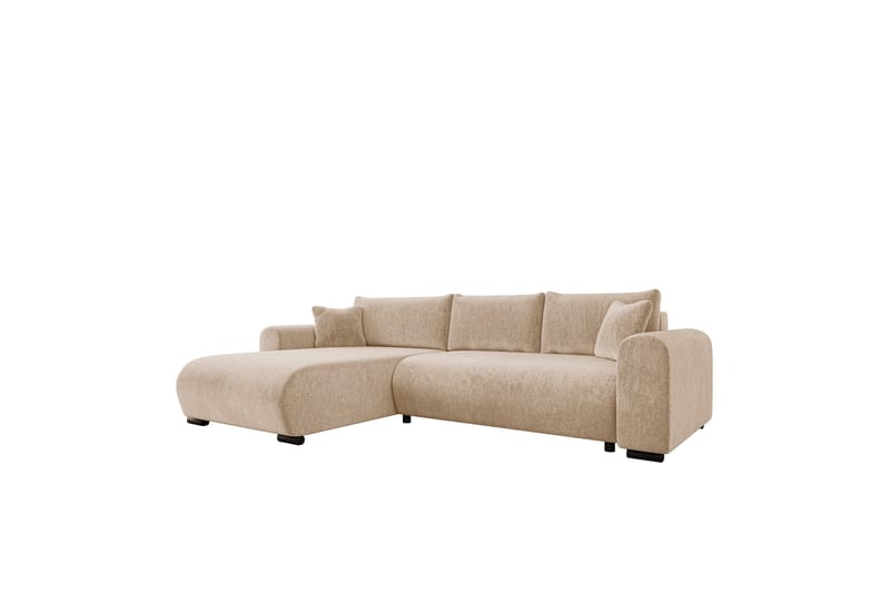 Handda Bäddsoffa med Divan 3-sits i Chenille - Beige - Möbler - Vardagsrum - Bäddsoffor