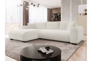Handda Bäddsoffa med Divan 3-sits i Chenille - Vit - Möbler - Vardagsrum - Bäddsoffor