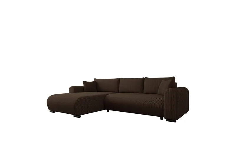 Handda Bäddsoffa med Divan 3-sits i Manchester - Brun - Möbler - Vardagsrum - Bäddsoffor