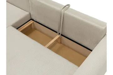 Handda Bäddsoffa med Divan 3-sits i Sammet - Grå - Möbler - Vardagsrum - Bäddsoffor