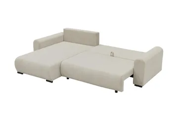 Handda Bäddsoffa med Divan 3-sits i Sammet - Grå - Möbler - Vardagsrum - Bäddsoffor