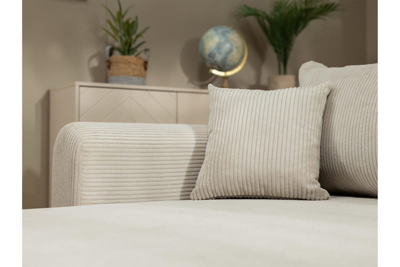 Handda Bäddsoffa med Divan 3-sits i Sammet - Gul - Möbler - Vardagsrum - Bäddsoffor