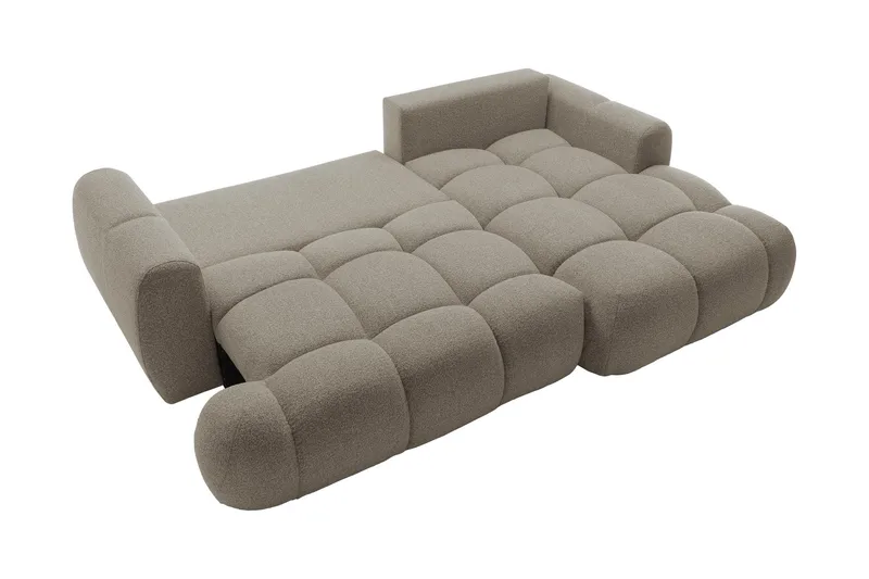 Handu Bäddsoffa med Divan 3-sits i Bouclé - Beige - Möbler - Vardagsrum - Bäddsoffor