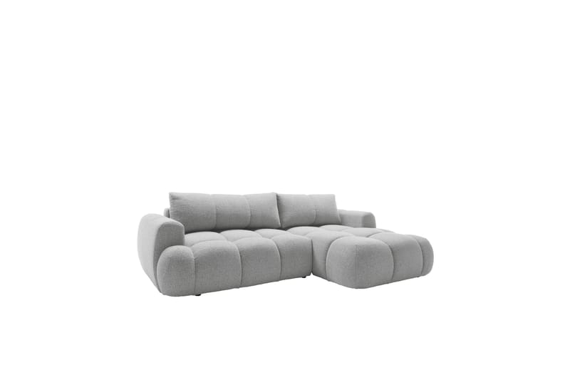 Handu Bäddsoffa med Divan 3-sits i Bouclé - Grå - Möbler - Vardagsrum - Bäddsoffor