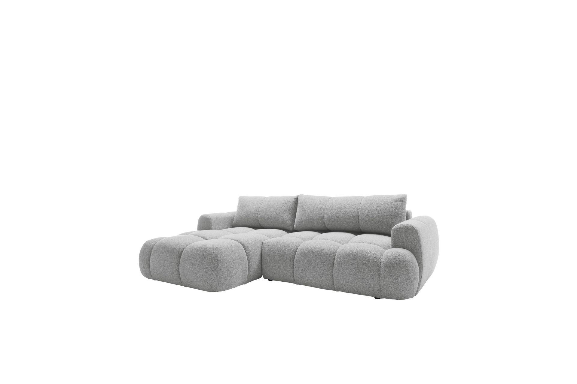Handu Bäddsoffa med Divan 3-sits i Bouclé - Grå - Möbler - Vardagsrum - Bäddsoffor