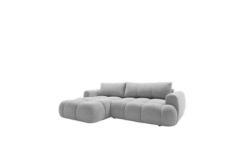 Handu Bäddsoffa med Divan 3-sits i Bouclé - Grå - Möbler - Vardagsrum - Bäddsoffor