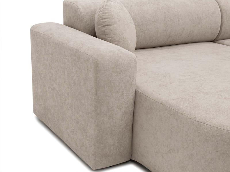 Hanish Bäddsoffa Dubbeldivan 5-sits - Grå - Möbler - Vardagsrum - Bäddsoffor - U bäddsoffa