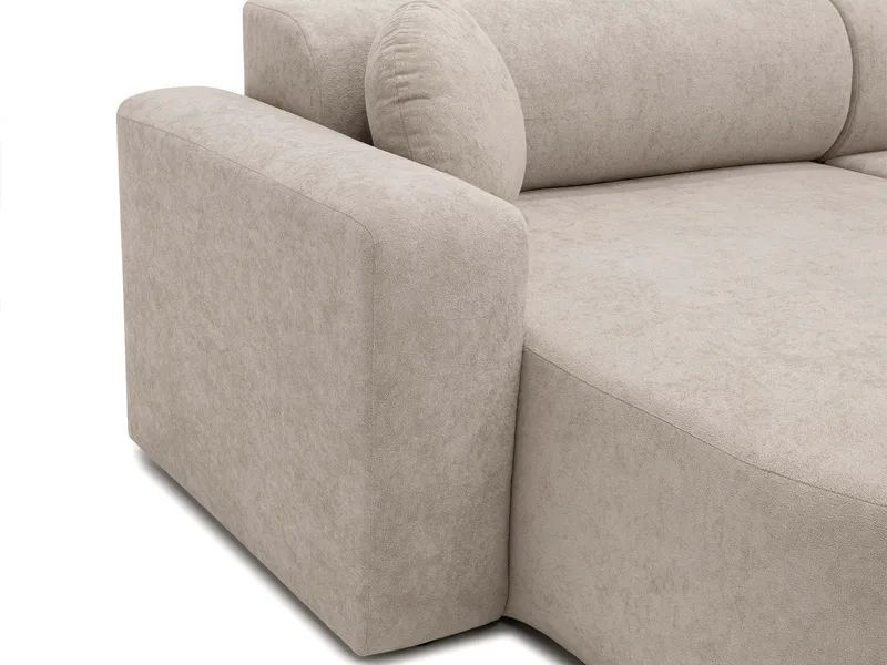 Hanish Bäddsoffa Dubbeldivan 5-sits - Grå - Möbler - Vardagsrum - Bäddsoffor - U bäddsoffa