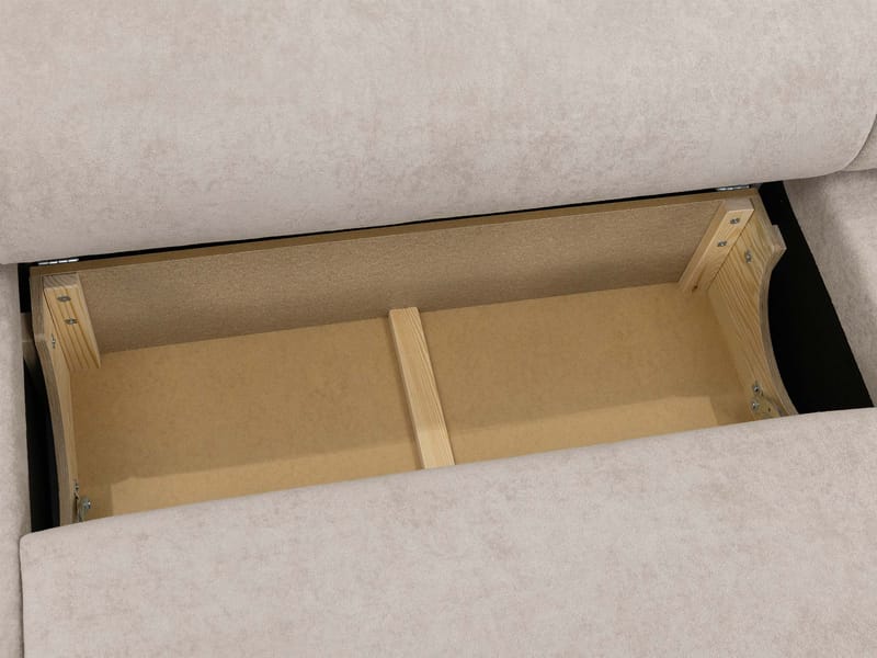 Hanish Bäddsoffa Dubbeldivan 5-sits - Grå - Möbler - Vardagsrum - Bäddsoffor - U bäddsoffa