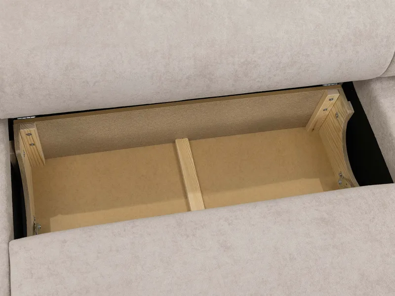 Hanish Bäddsoffa Dubbeldivan 5-sits - Grå - Möbler - Vardagsrum - Bäddsoffor - U bäddsoffa