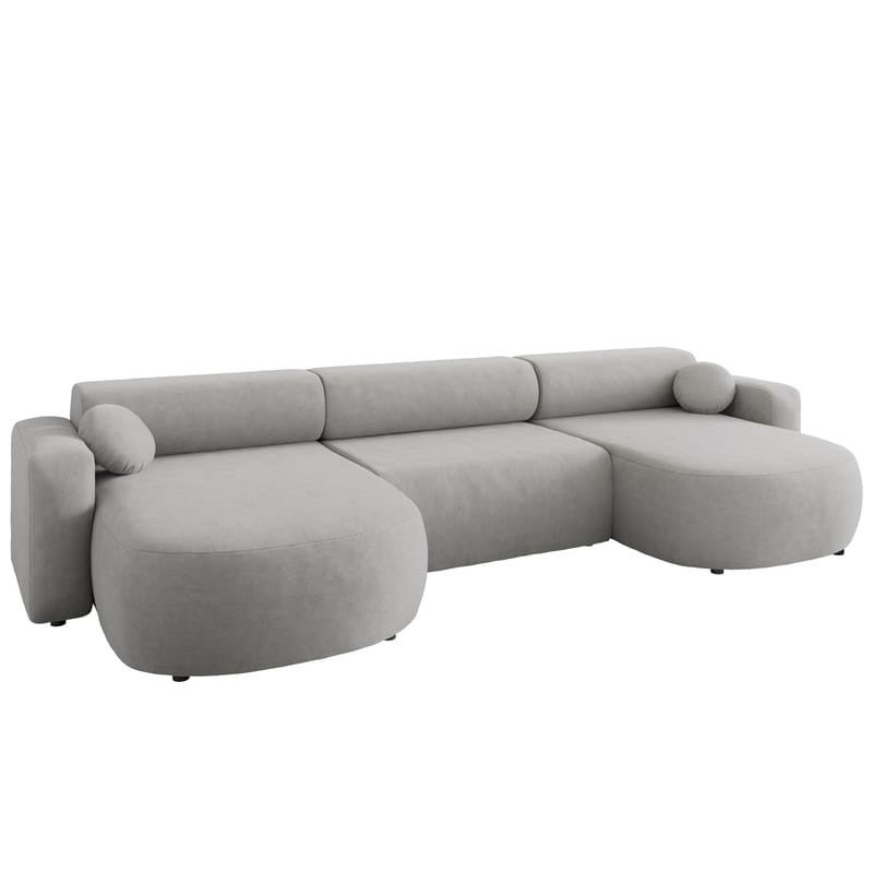 Hanish Bäddsoffa Dubbeldivan 5-sits, Grå