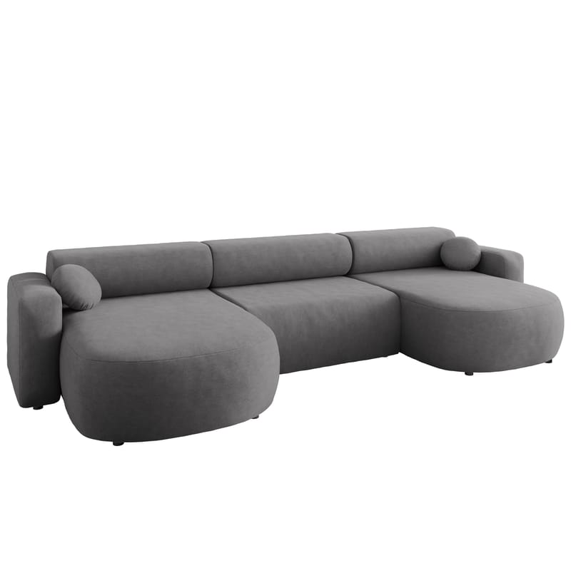 Hanish Bäddsoffa Dubbeldivan 5-sits - Grå - Möbler - Vardagsrum - Bäddsoffor - U bäddsoffa