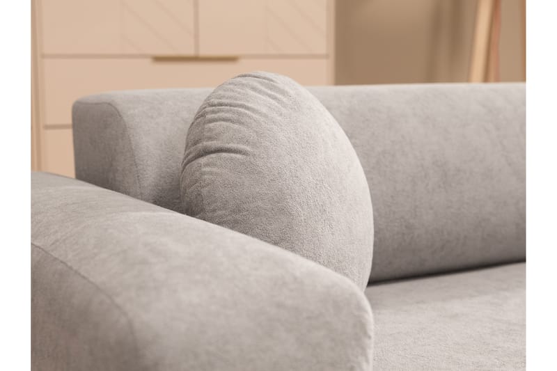 Hanish Bäddsoffa med Divan 3-sits - Grå - Möbler - Vardagsrum - Bäddsoffor