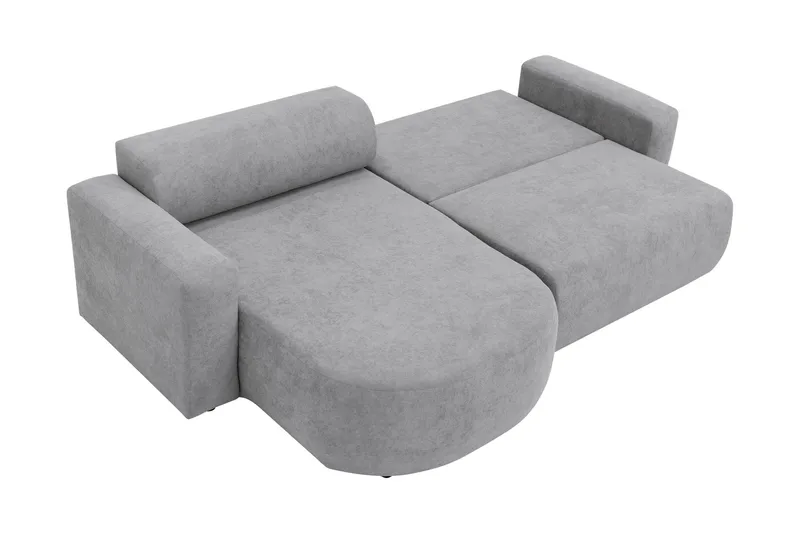 Hanish Bäddsoffa med Divan 3-sits i Plysch - Beige - Möbler - Vardagsrum - Bäddsoffor