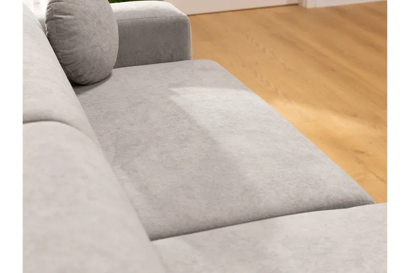 Hanish Bäddsoffa med Divan 3-sits i Plysch - Beige - Möbler - Vardagsrum - Bäddsoffor